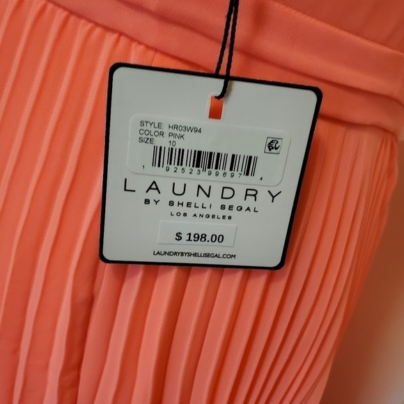 NWT Laundry by Shelli Segal Pleated Dress 10 - Picture 6 of 14